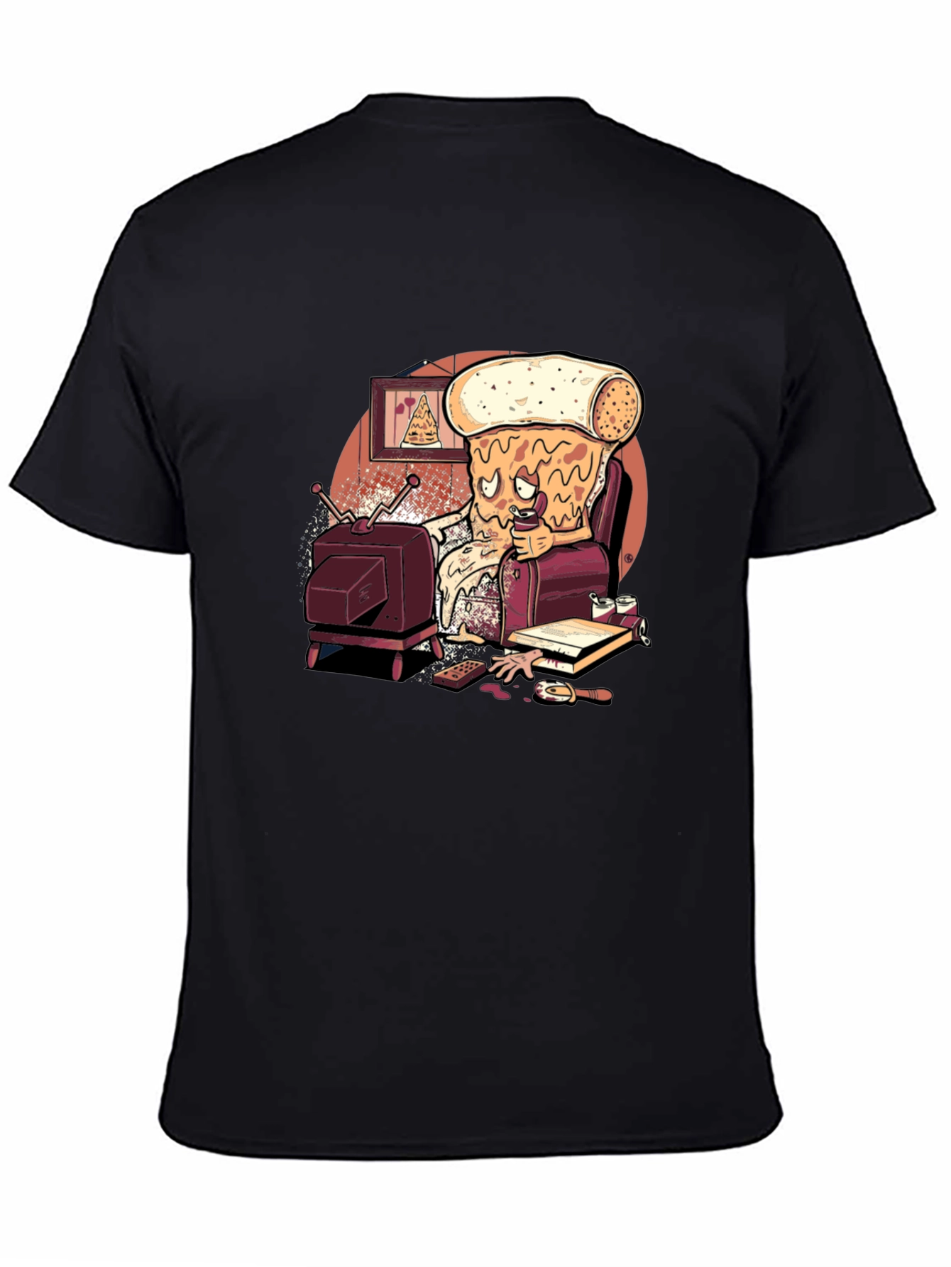 Pizza Slice Couch Potato Graphic Tee