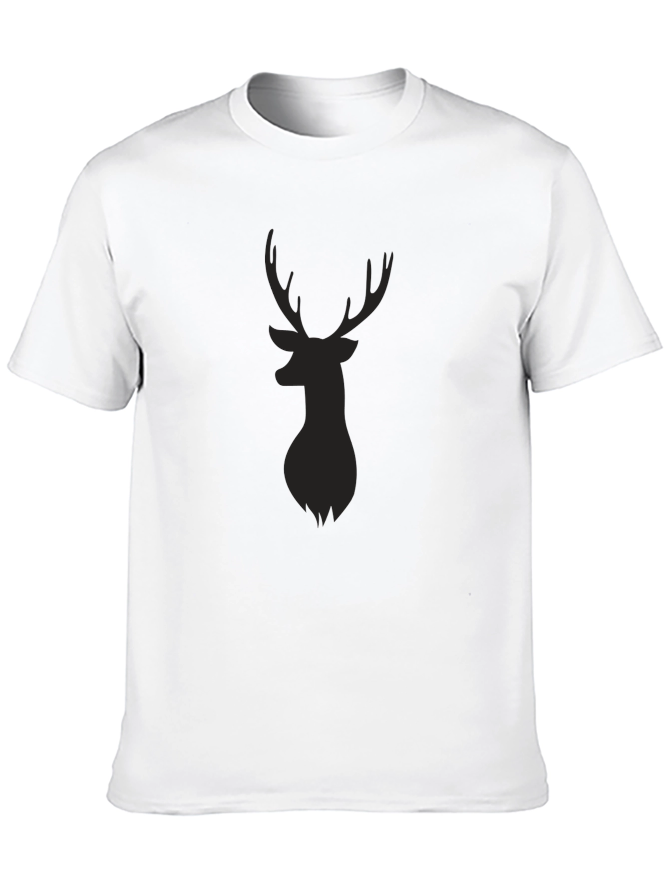 Mens Black Deer Silhouette T-Shirt
