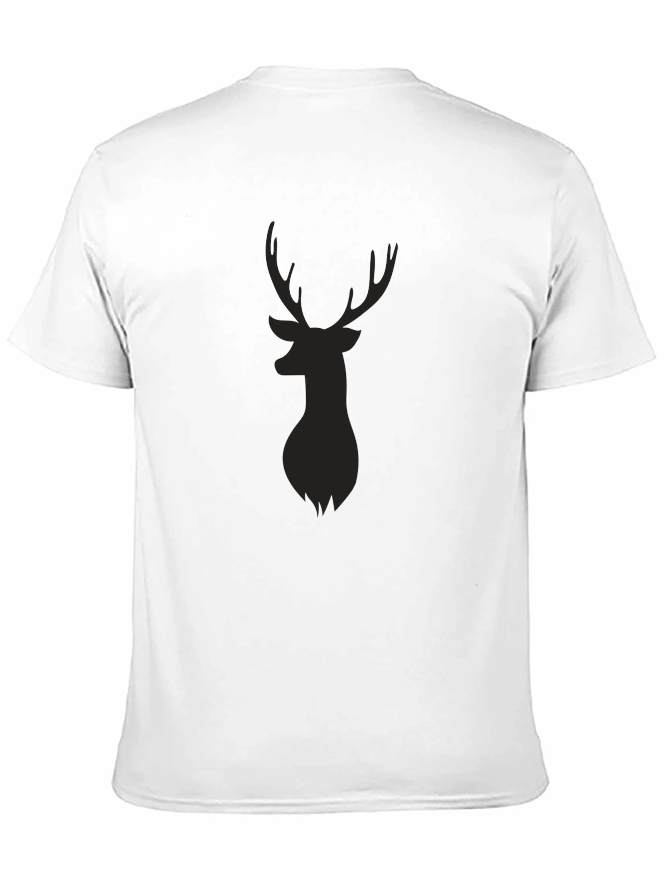 Mens Black Deer Silhouette T-Shirt