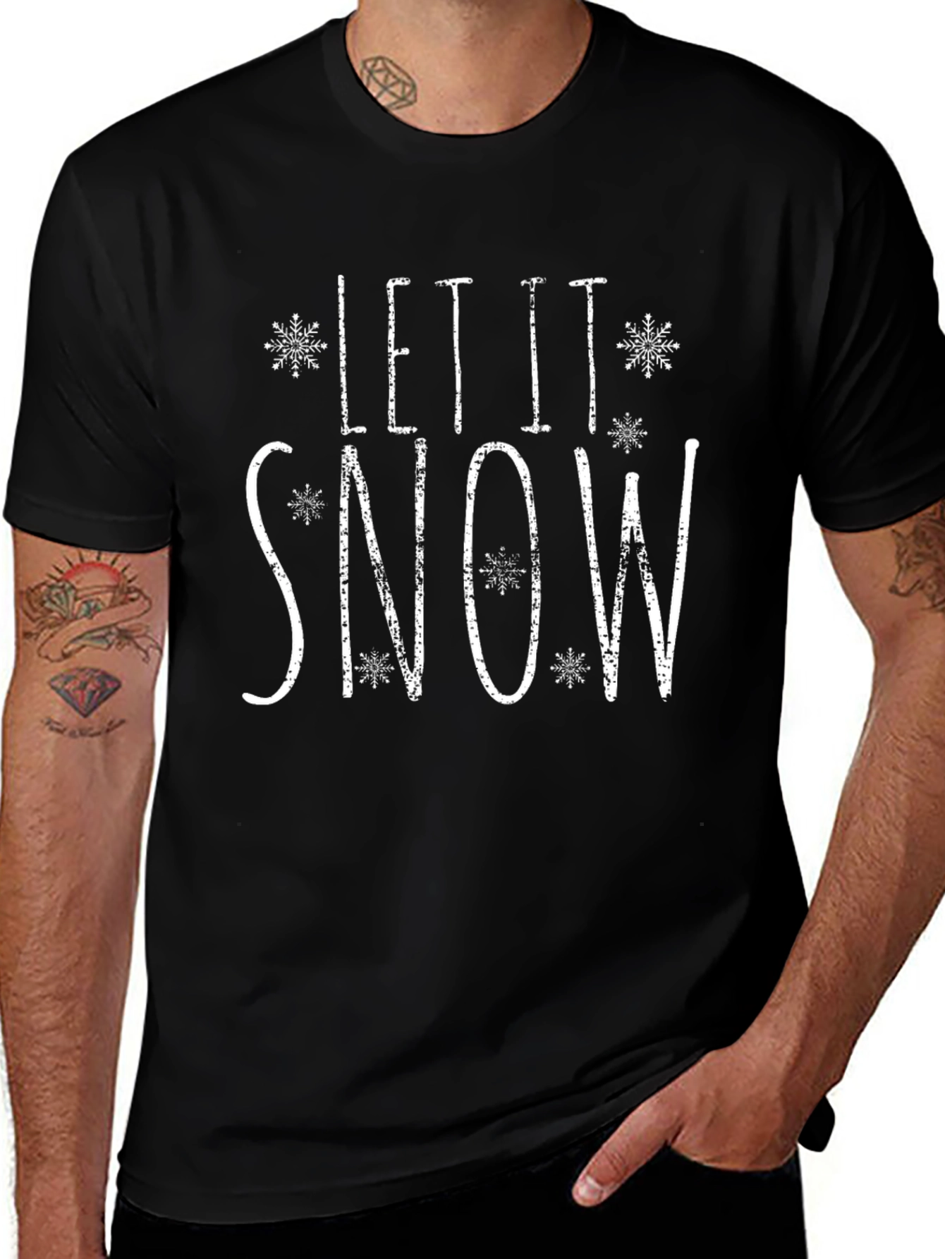 Let it Snow Graphic Tee - Winter Holiday Shirt