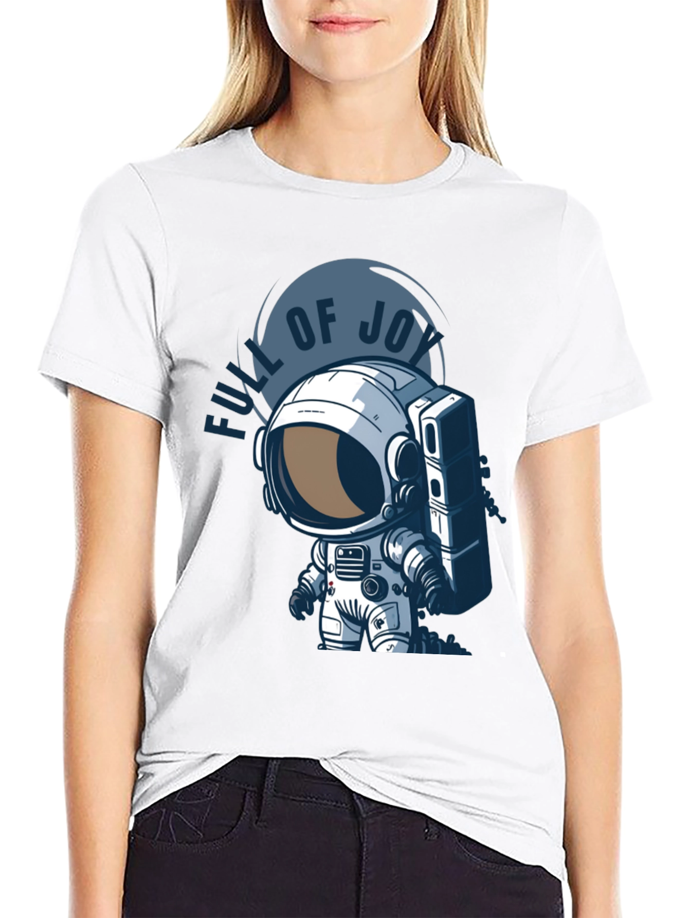 Full of Joy Astronaut Graphic T-Shirt