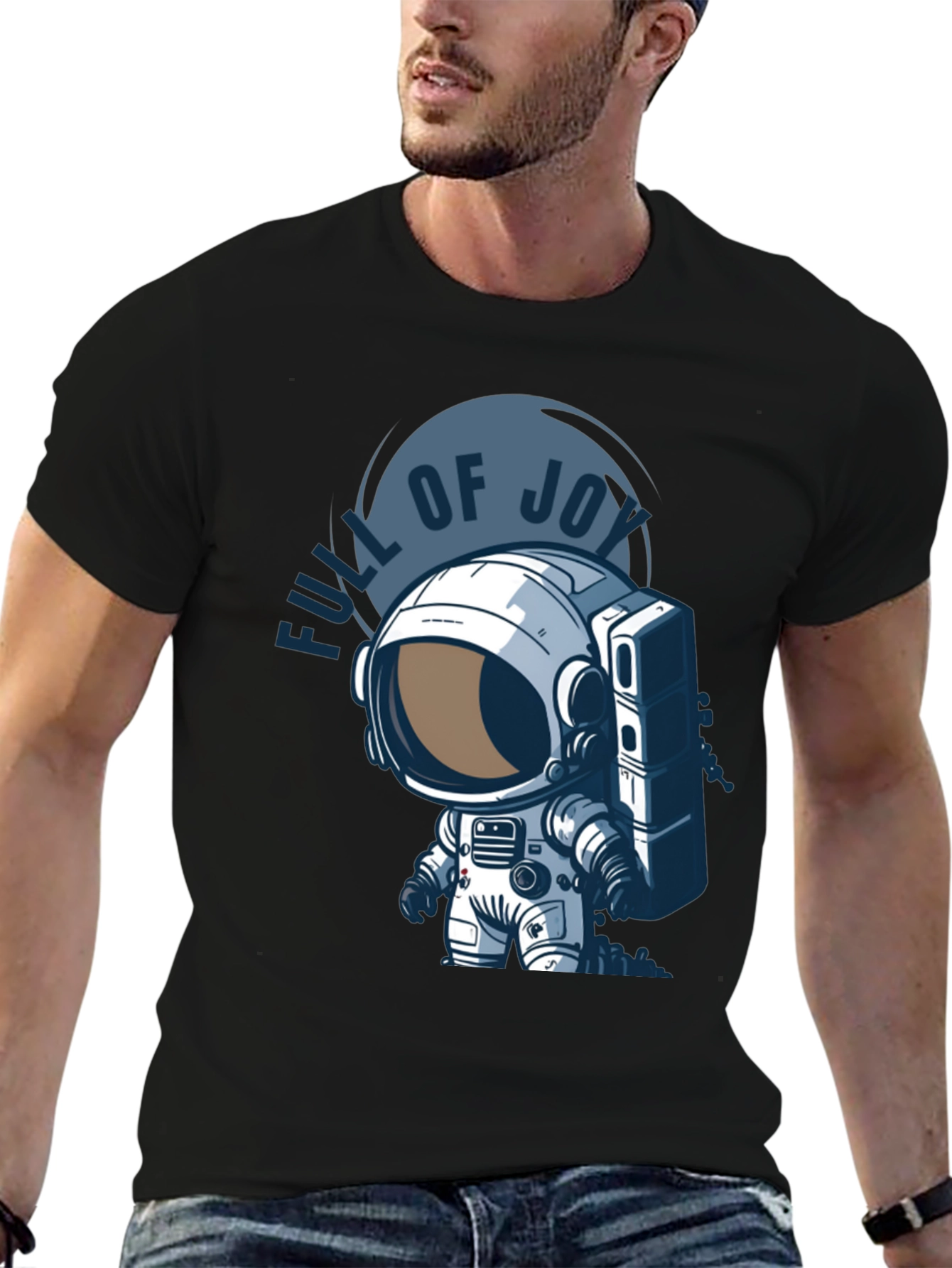 Full of Joy Astronaut Graphic T-Shirt