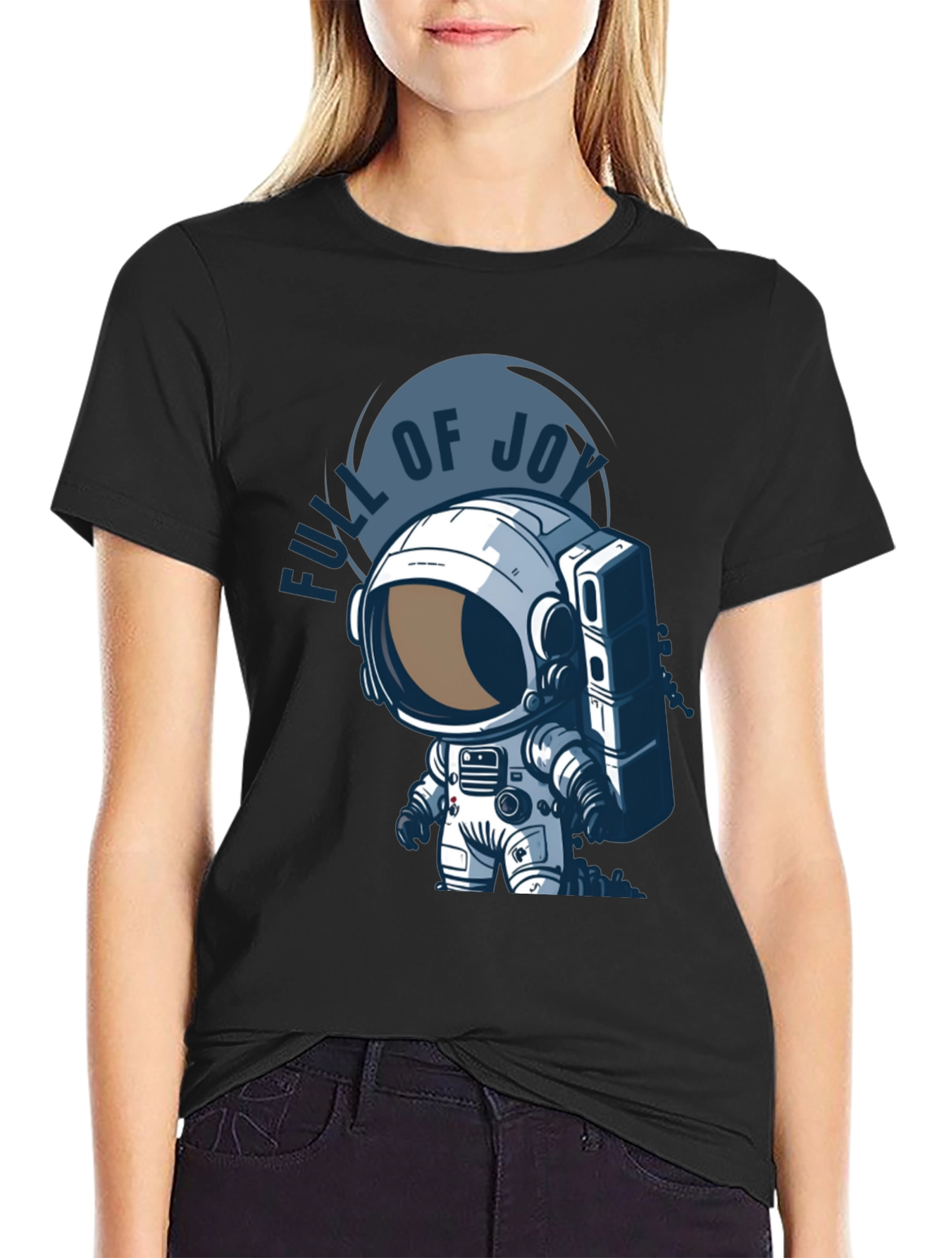 Full of Joy Astronaut Graphic T-Shirt