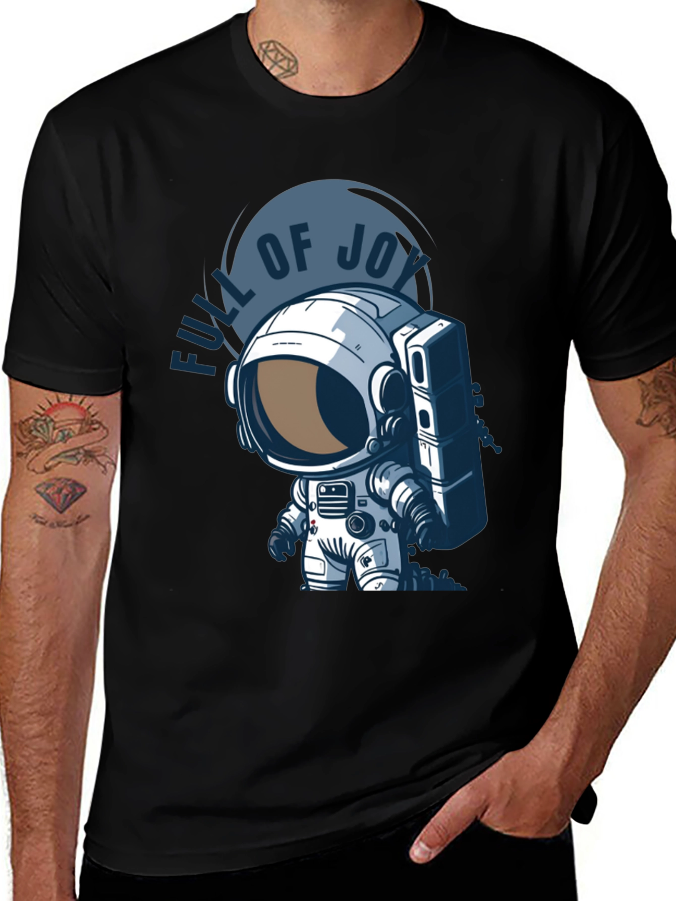 Full of Joy Astronaut Graphic T-Shirt