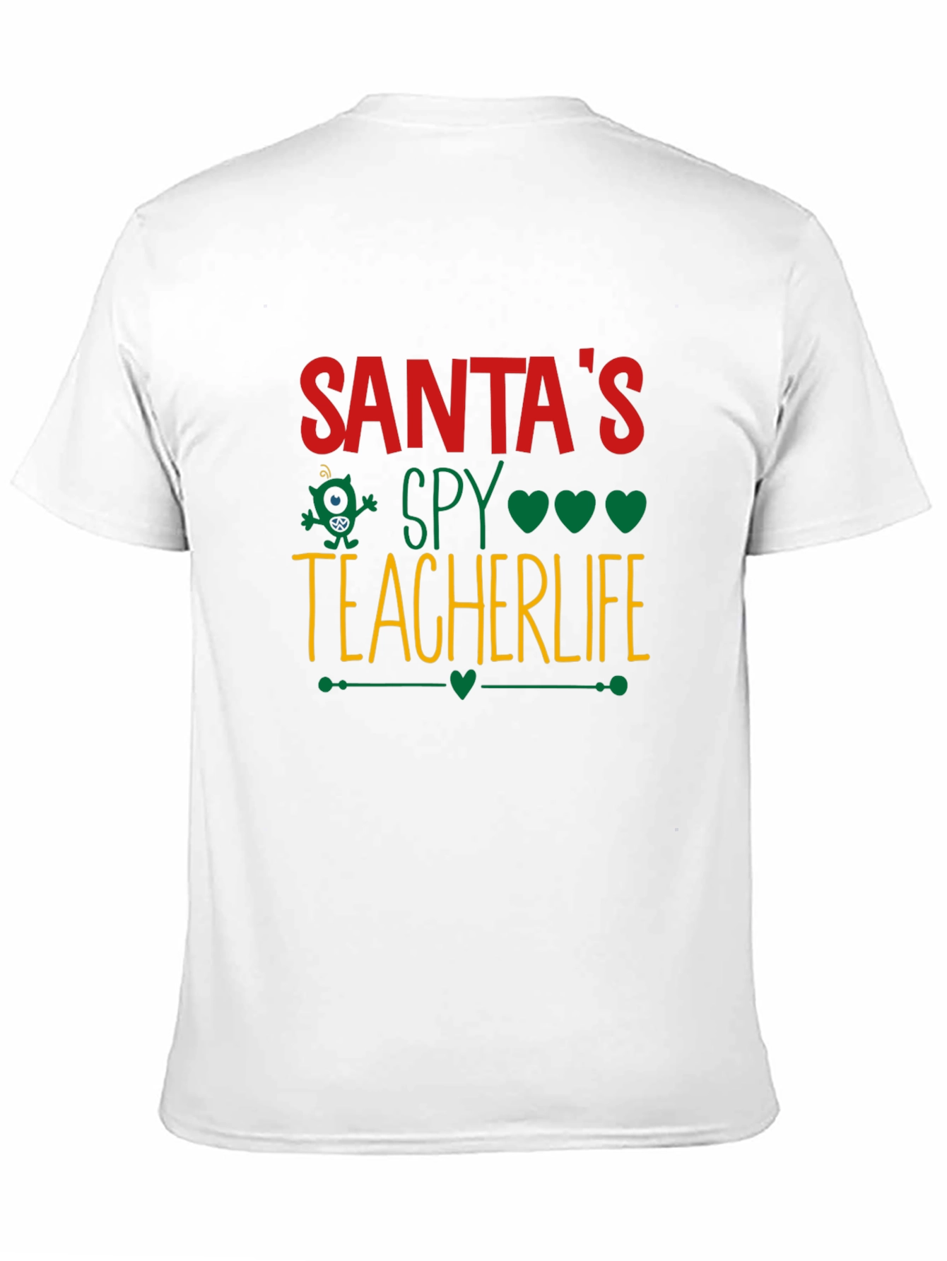 Santas Spy Teacher Life Graphic Tee