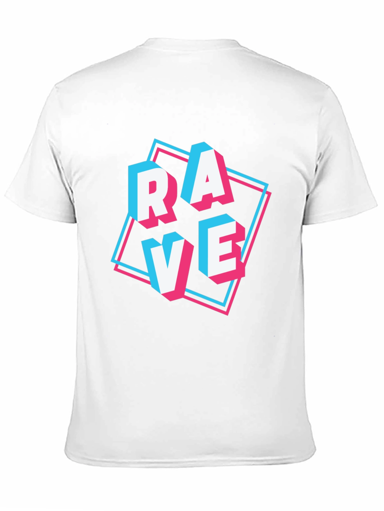 Rave Graphic Tee - Black Cotton Blend T-Shirt