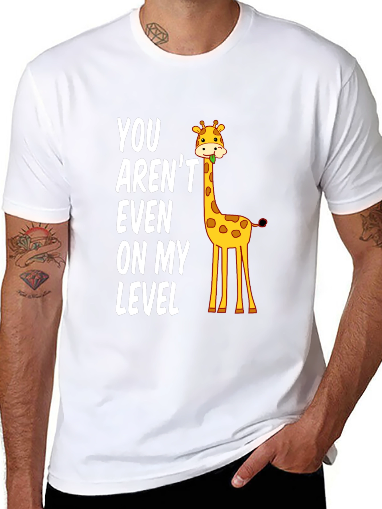 Funny Giraffe Level T-Shirt