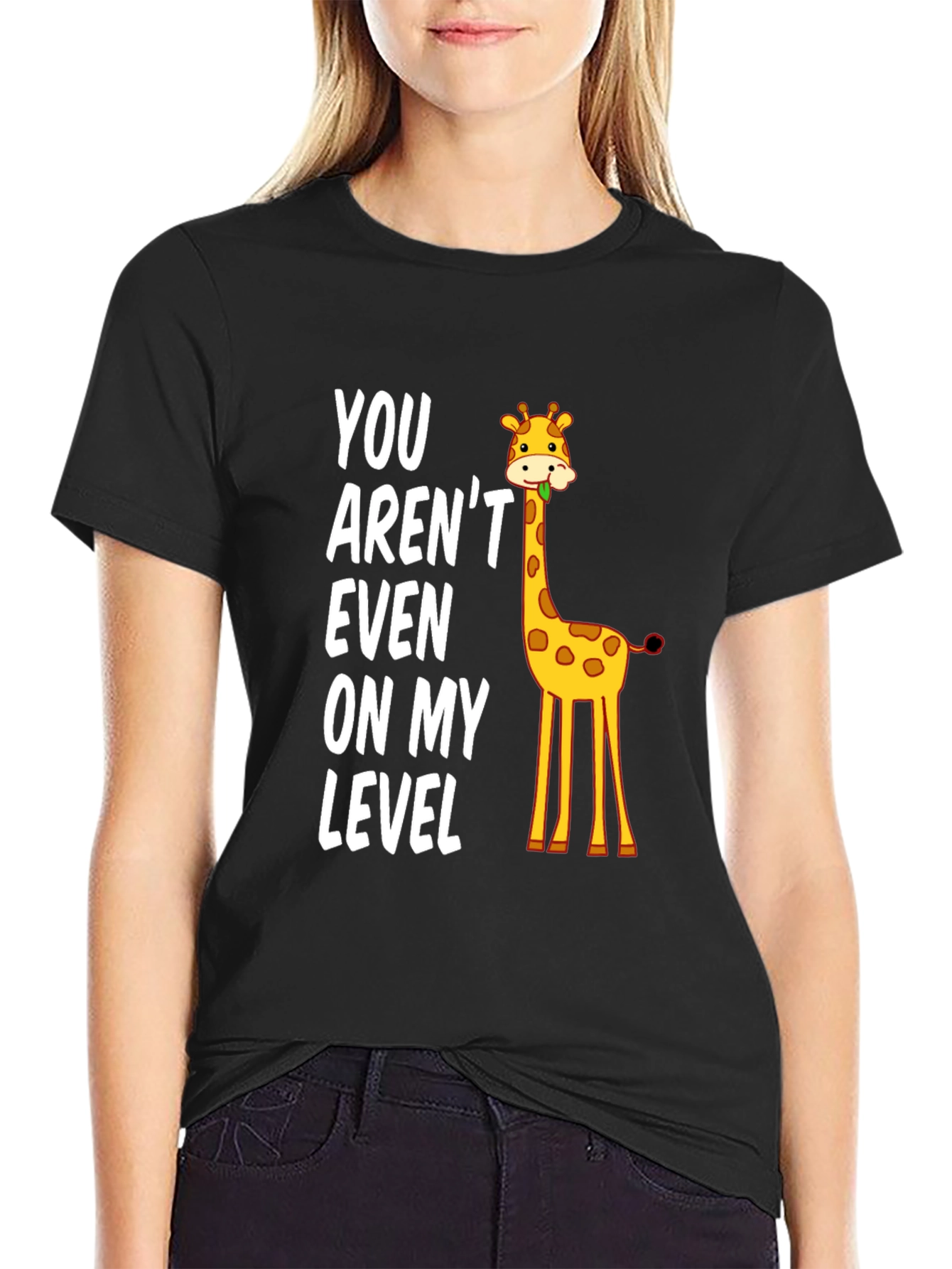 Funny Giraffe Level T-Shirt