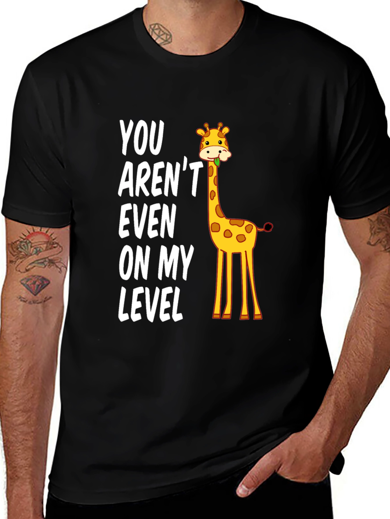Funny Giraffe Level T-Shirt