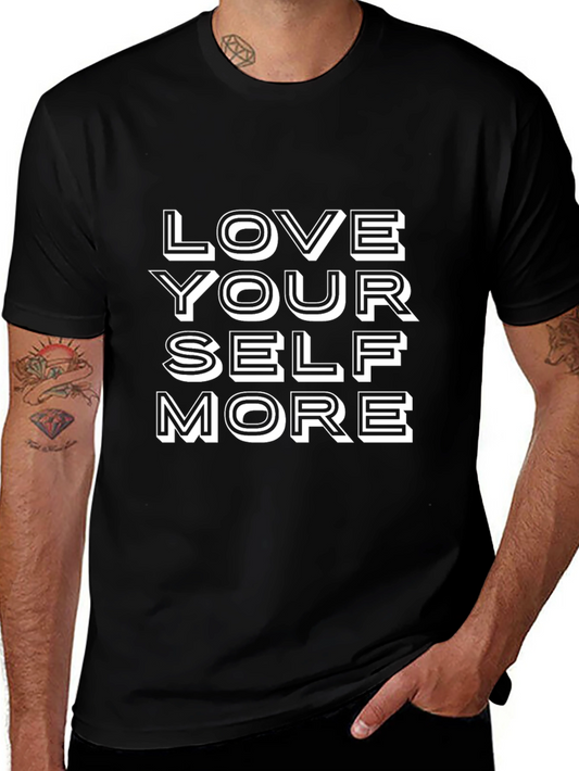 Love Yourself More Graphic Tee - Black