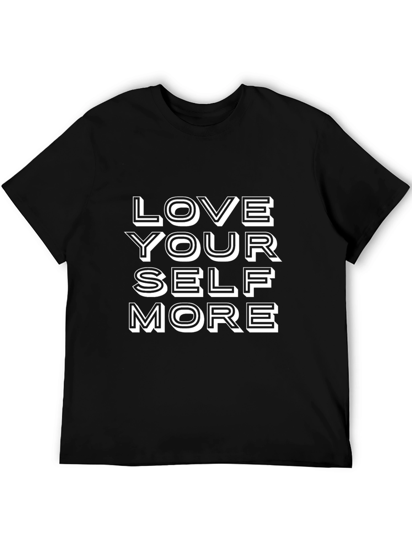 Love Yourself More Graphic Tee - Black