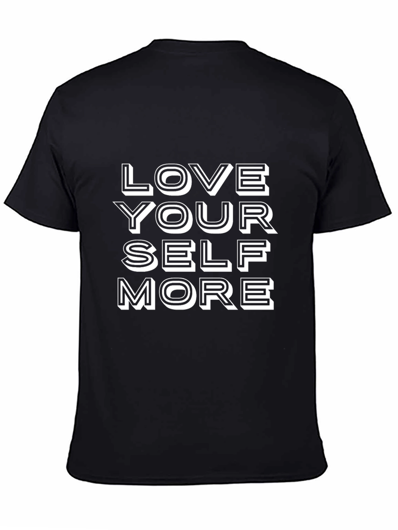 Love Yourself More Graphic Tee - Black