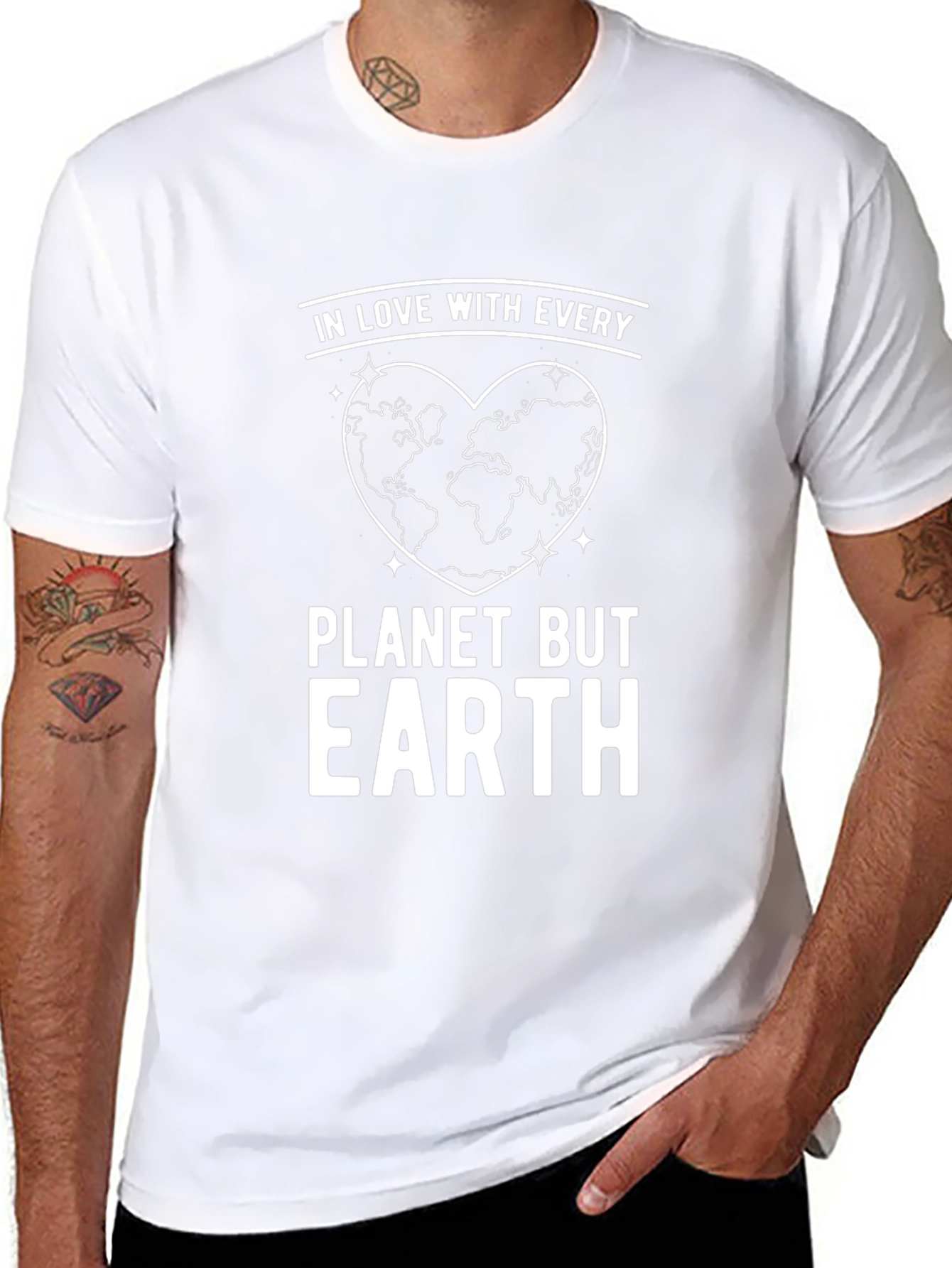 In Love With Every Planet But Earth Graphic Tee