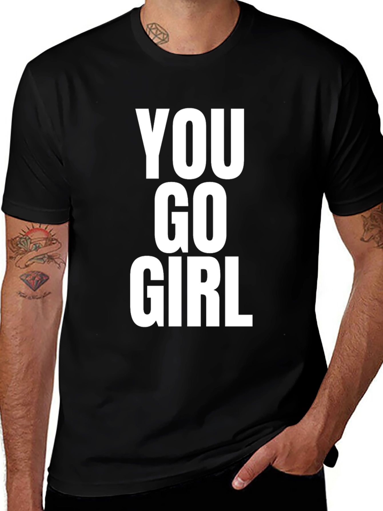 You Go Girl Graphic T-Shirt - Black