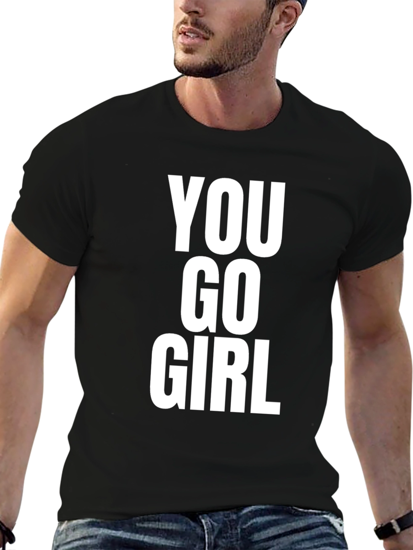 You Go Girl Graphic T-Shirt - Black
