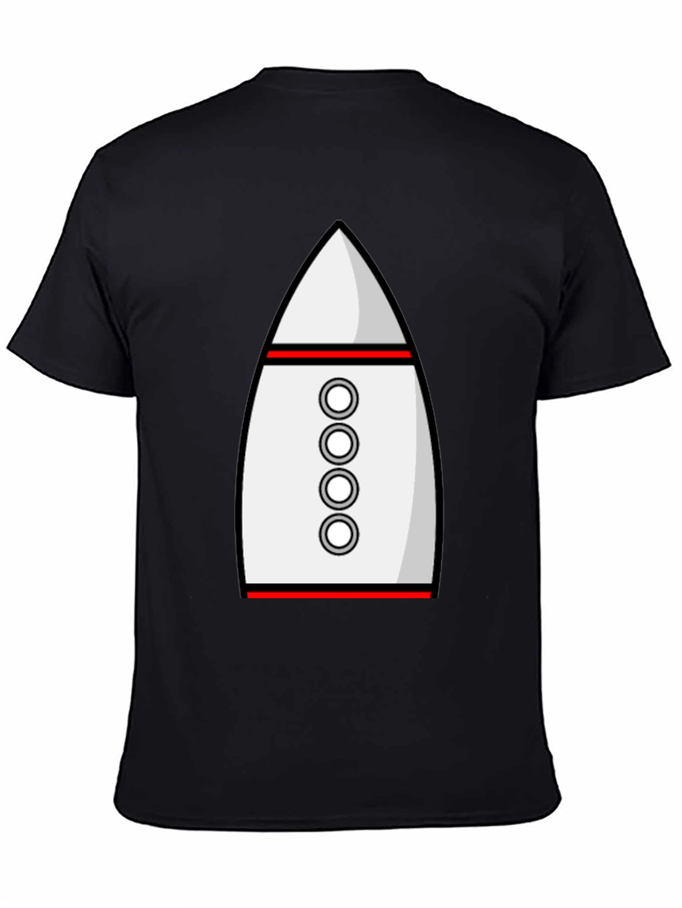 Rocket Ship Graphic Tee - Retro Space T-Shirt
