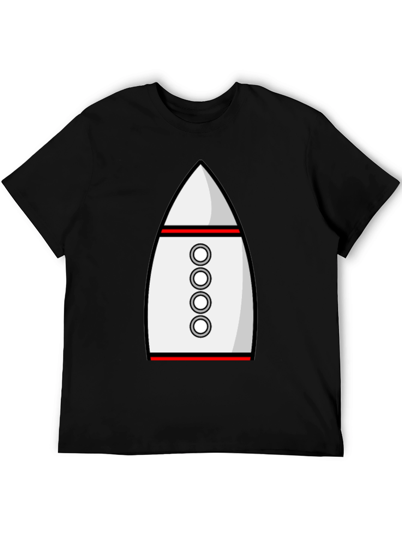 Rocket Ship Graphic Tee - Retro Space T-Shirt
