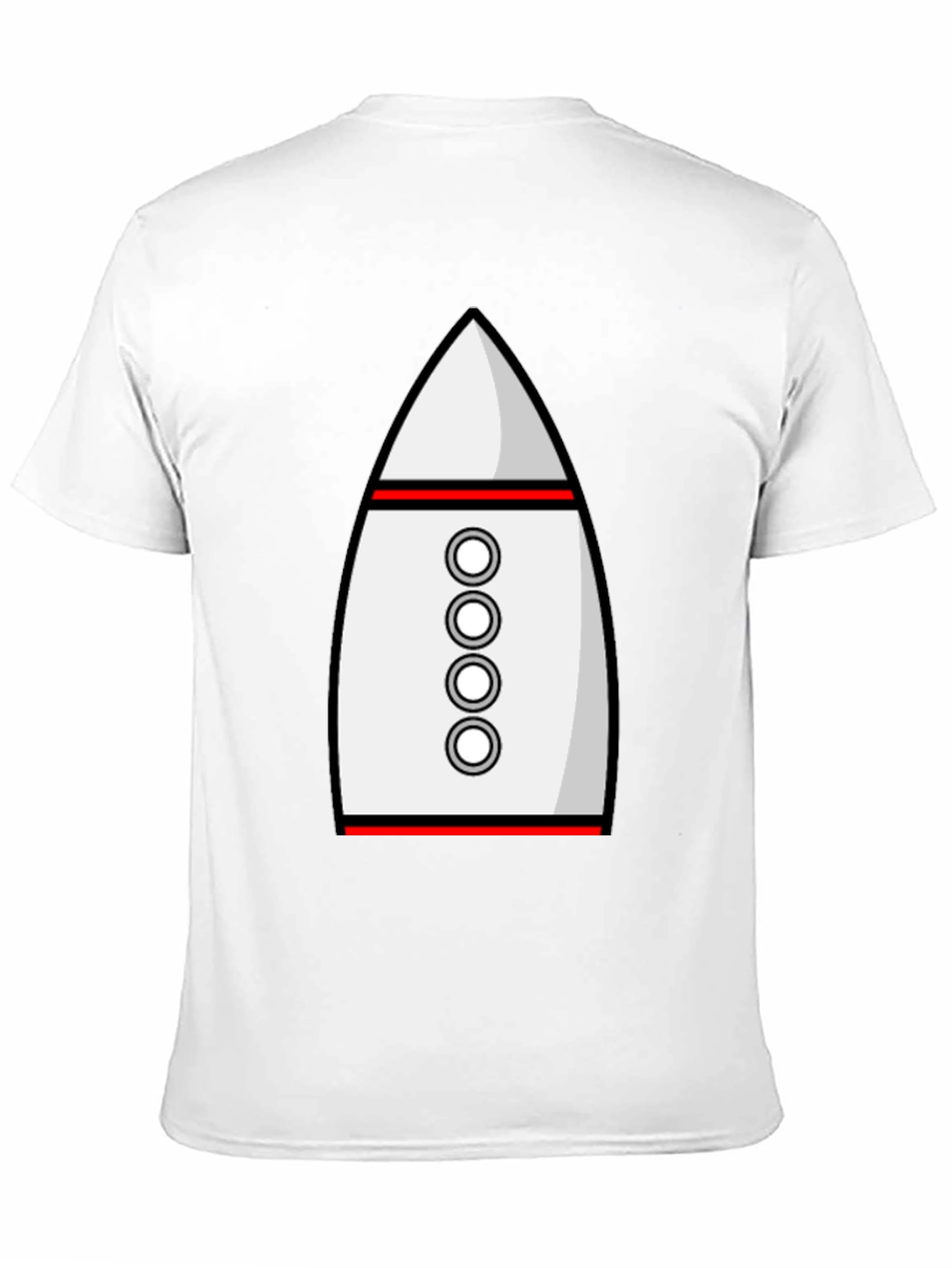 Rocket Ship Graphic Tee - Retro Space T-Shirt