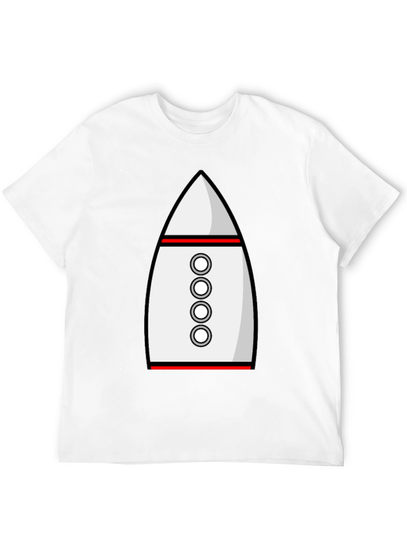 Rocket Ship Graphic Tee - Retro Space T-Shirt