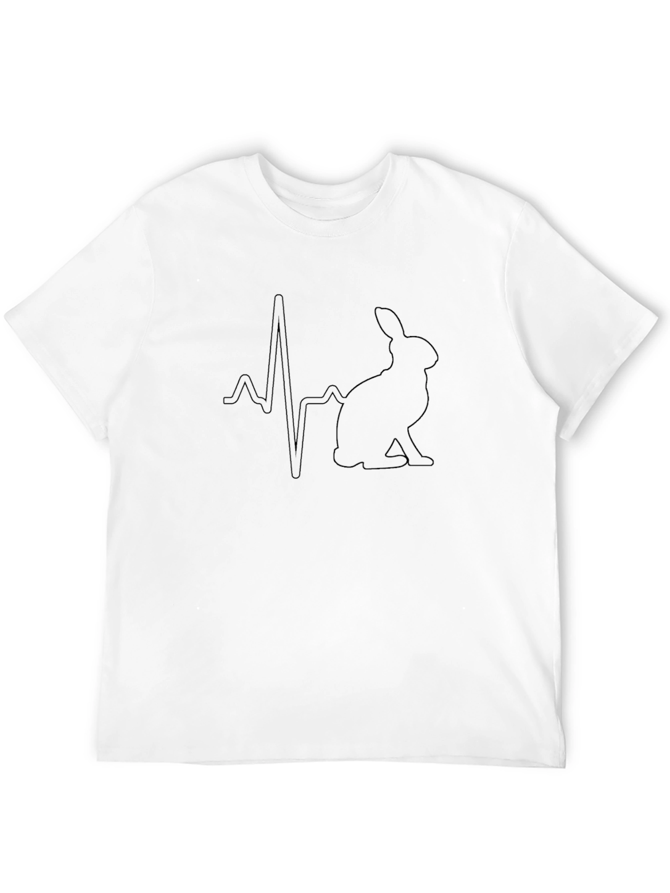 Rabbit Heartbeat Graphic T-Shirt