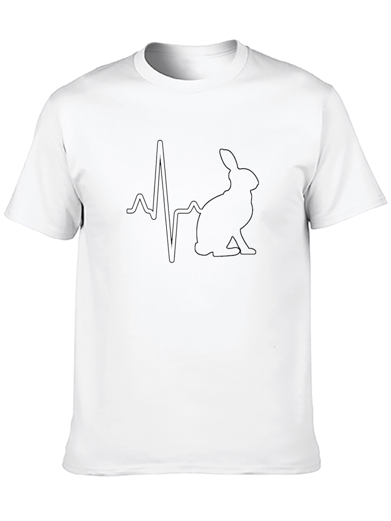 Rabbit Heartbeat Graphic T-Shirt