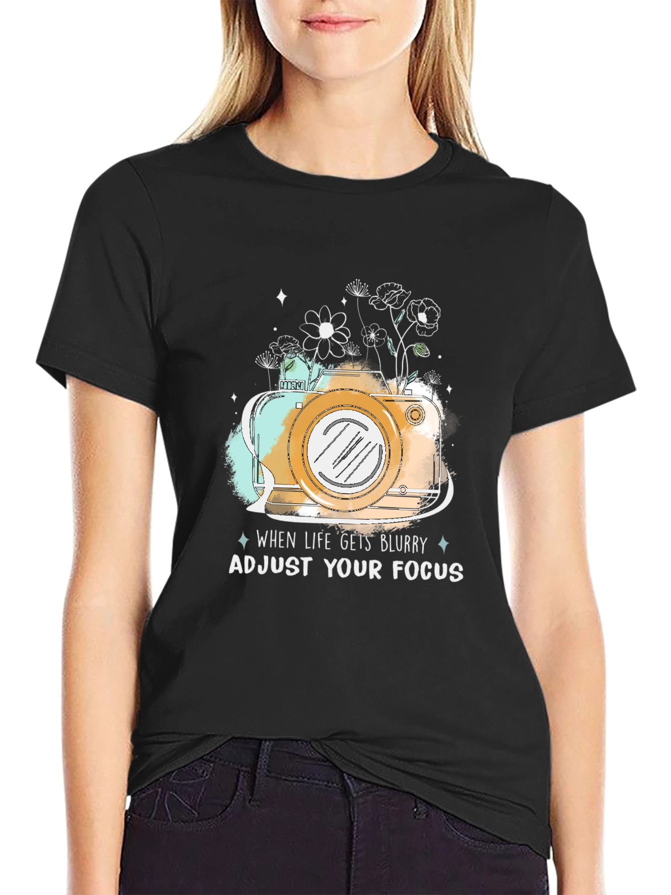 Camera Graphic Tee - Adjust Your Focus