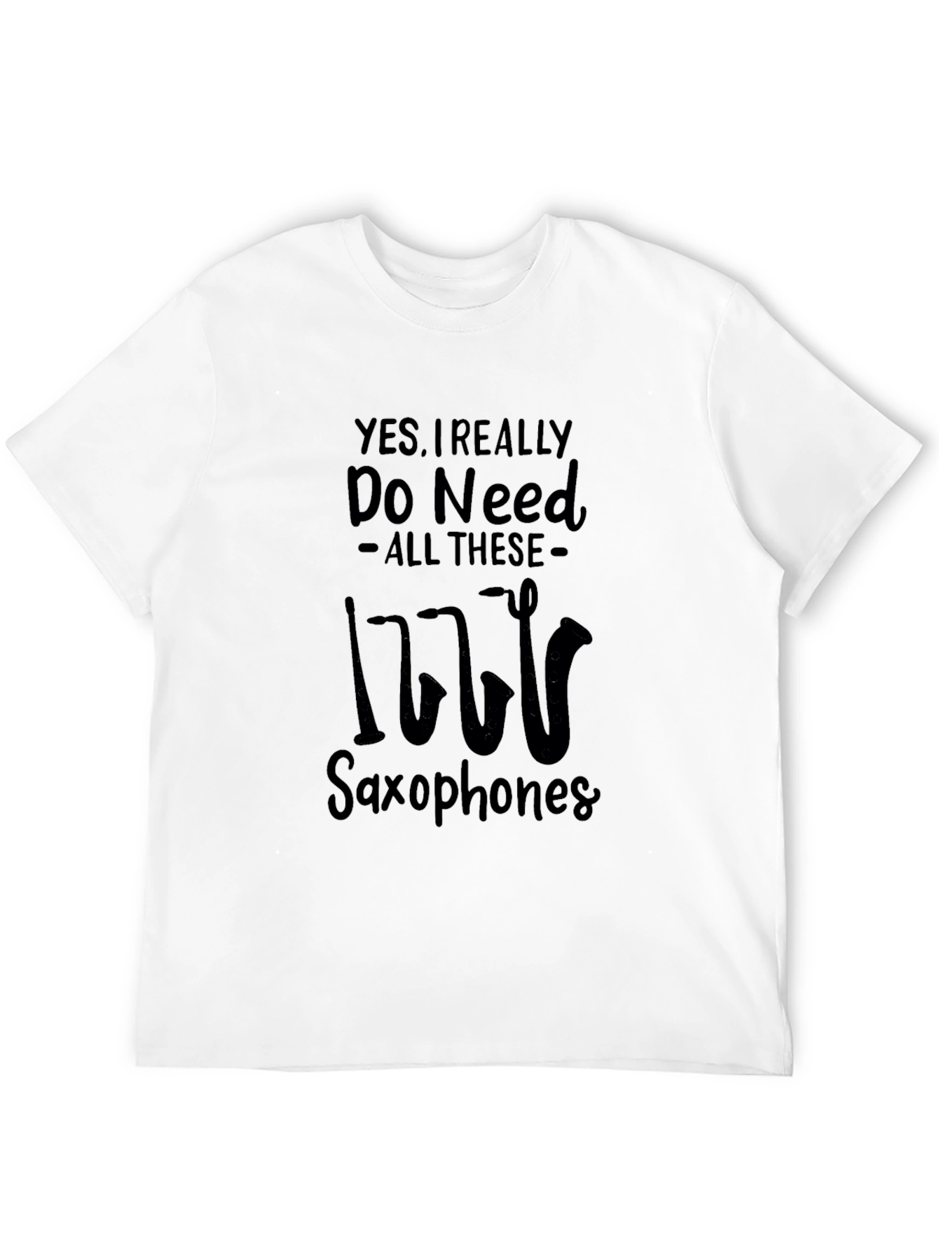 Saxophone Lover Black T-Shirt
