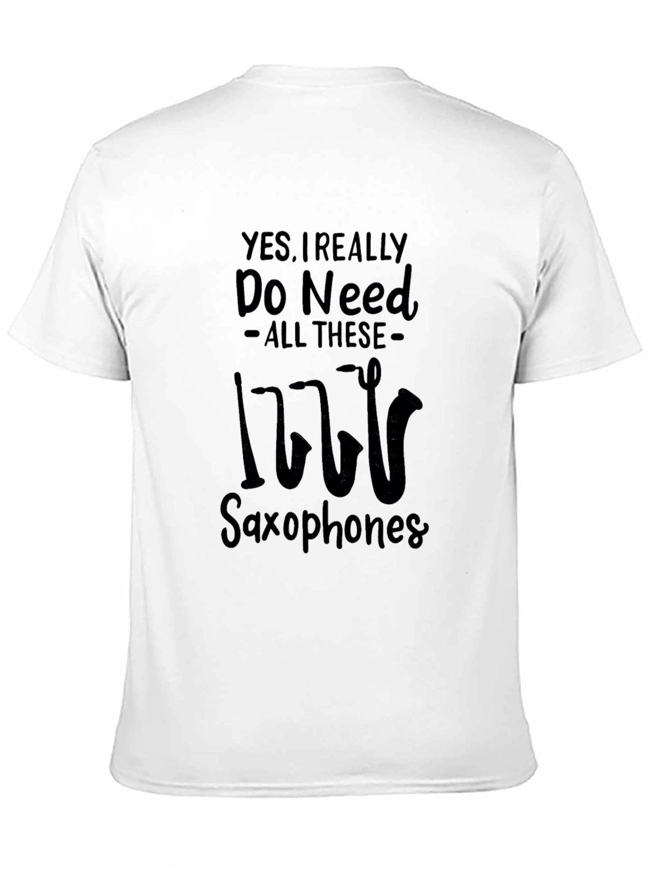 Saxophone Lover Black T-Shirt