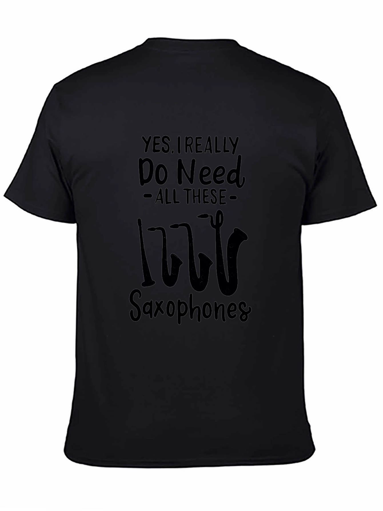 Saxophone Lover Black T-Shirt