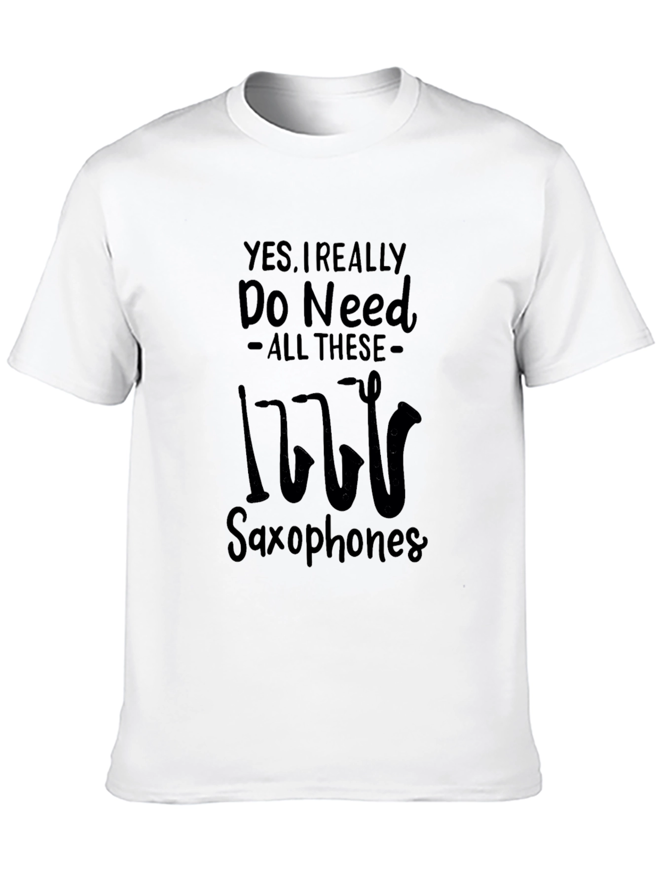 Saxophone Lover Black T-Shirt