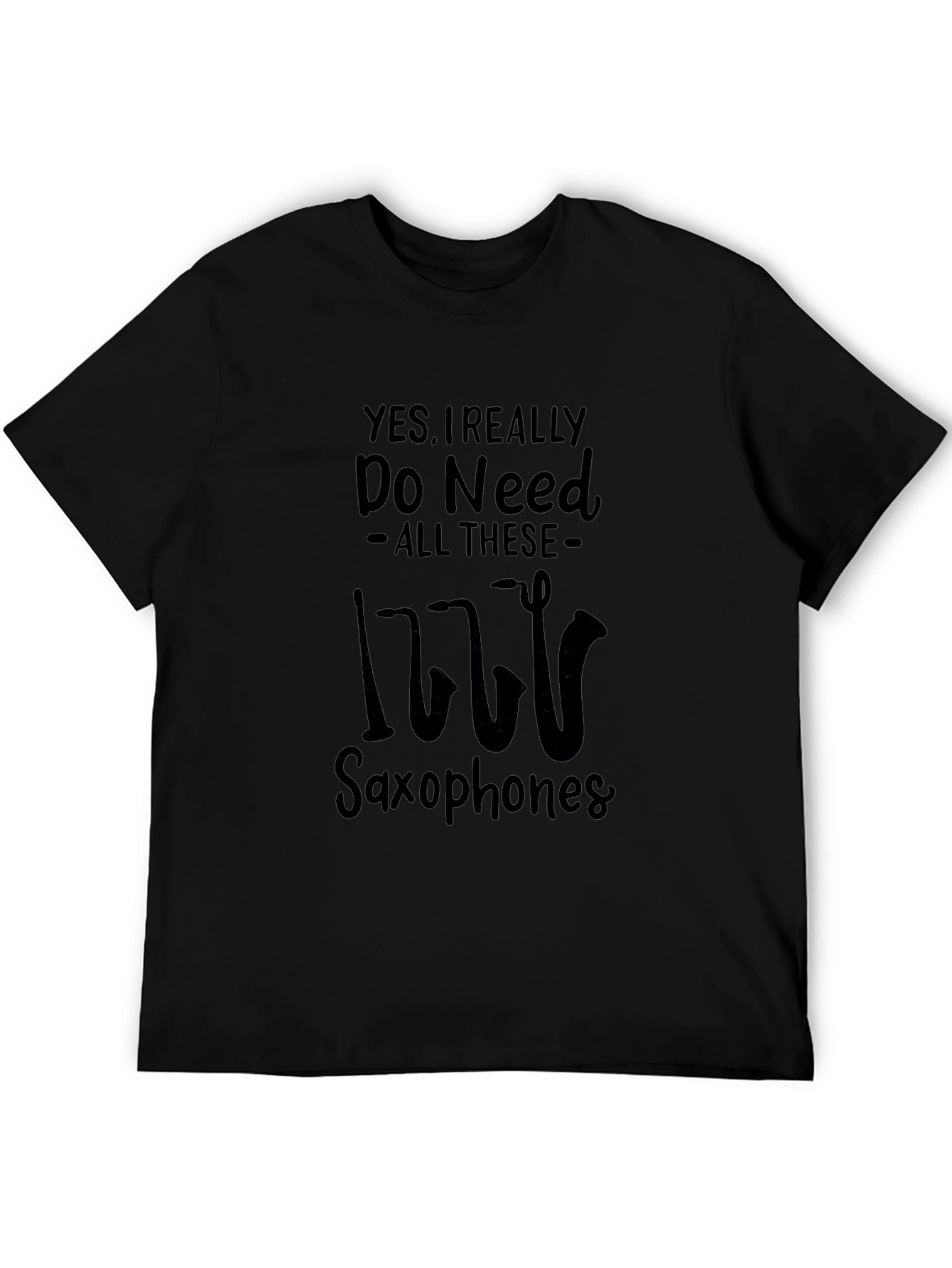 Saxophone Lover Black T-Shirt