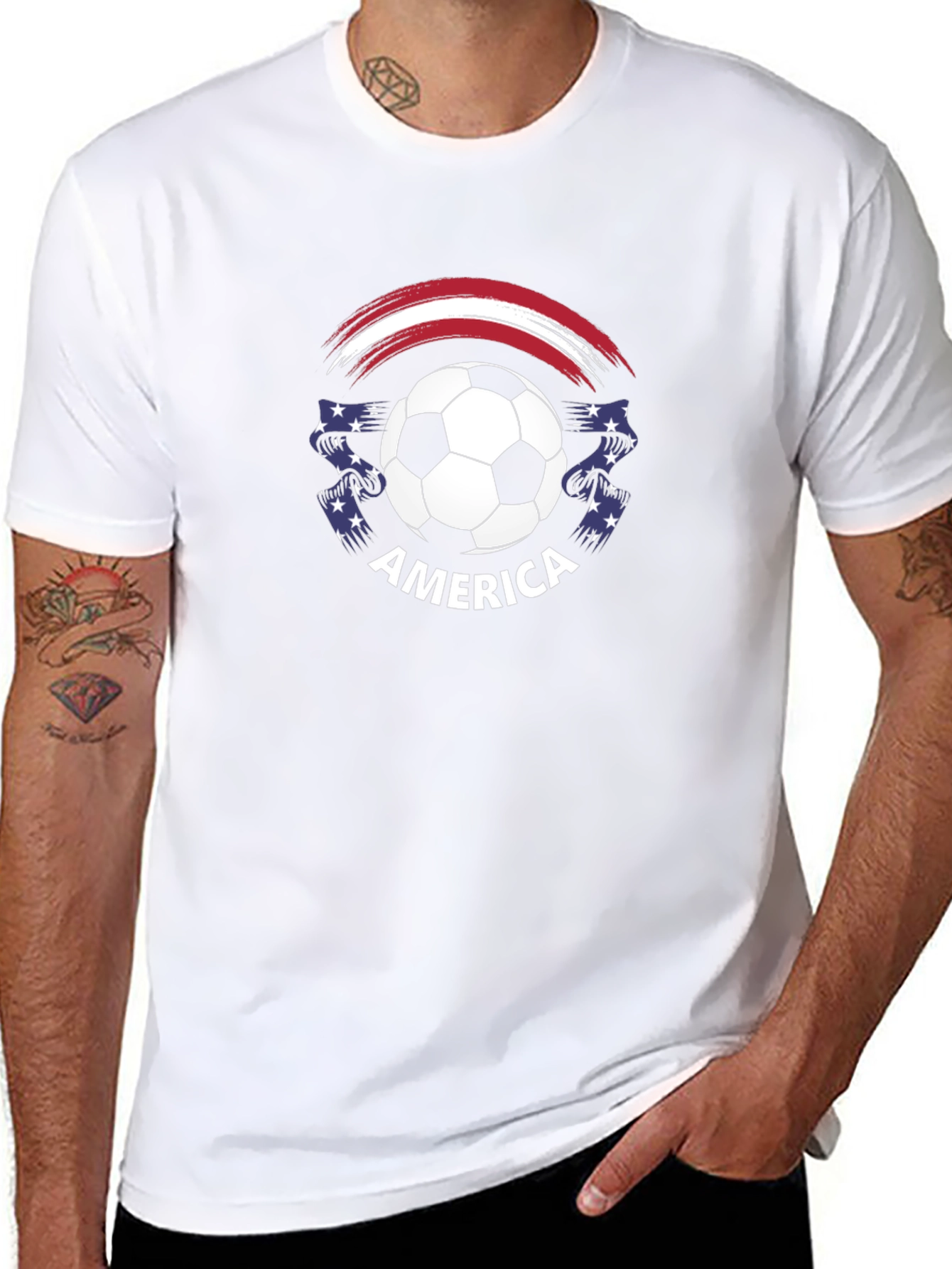 America Soccer Graphic T-Shirt