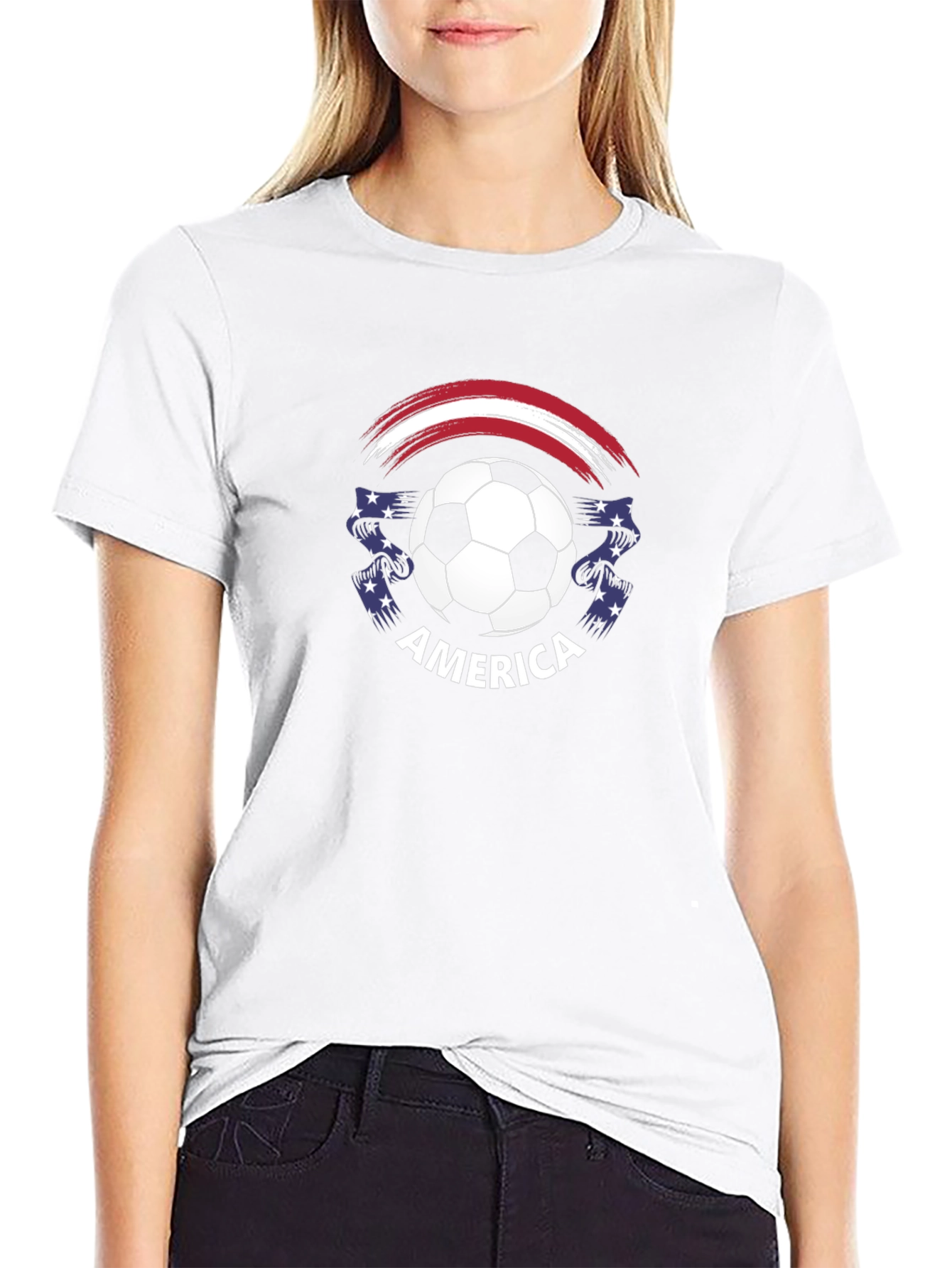 America Soccer Graphic T-Shirt