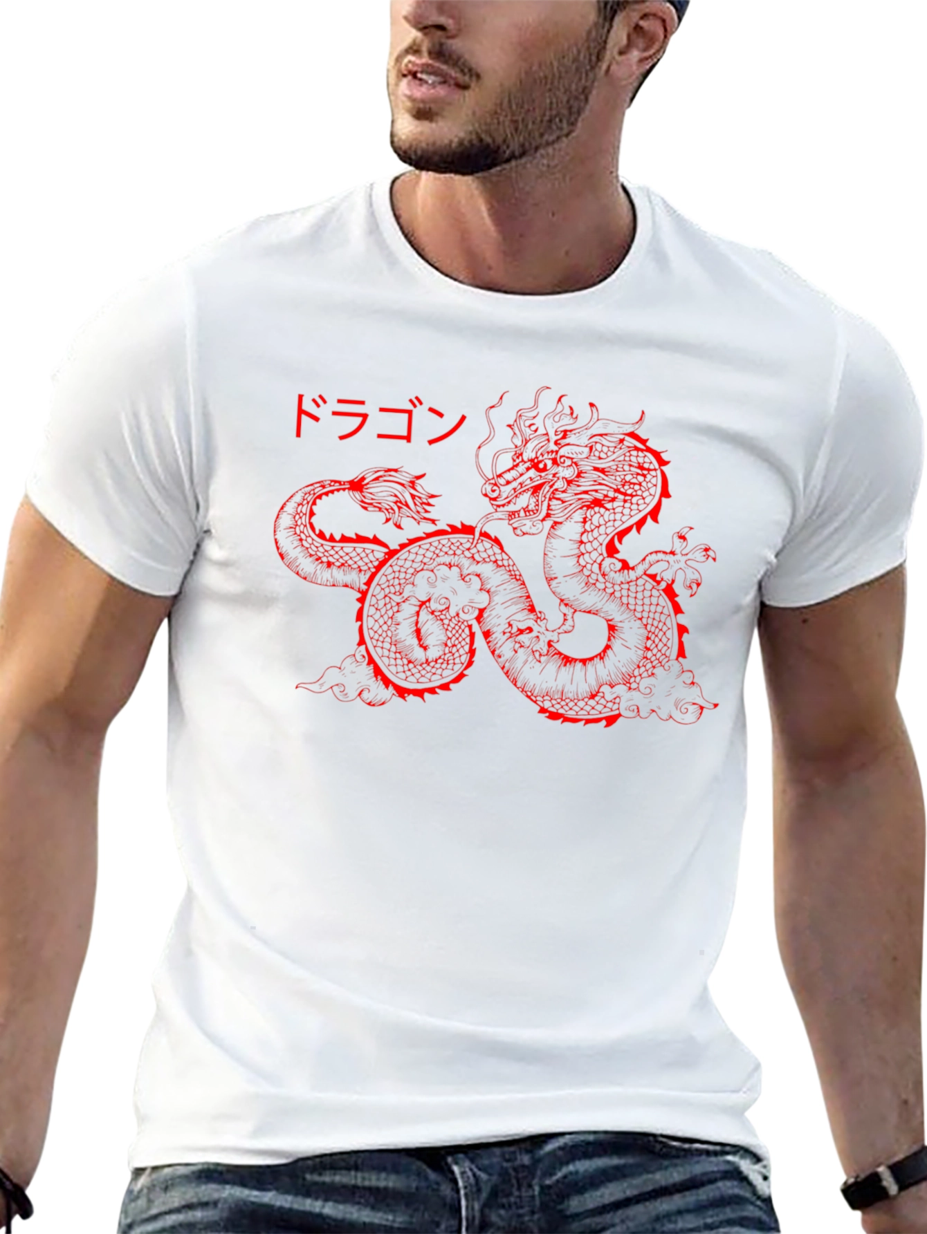 Red Dragon Graphic Black T-Shirt