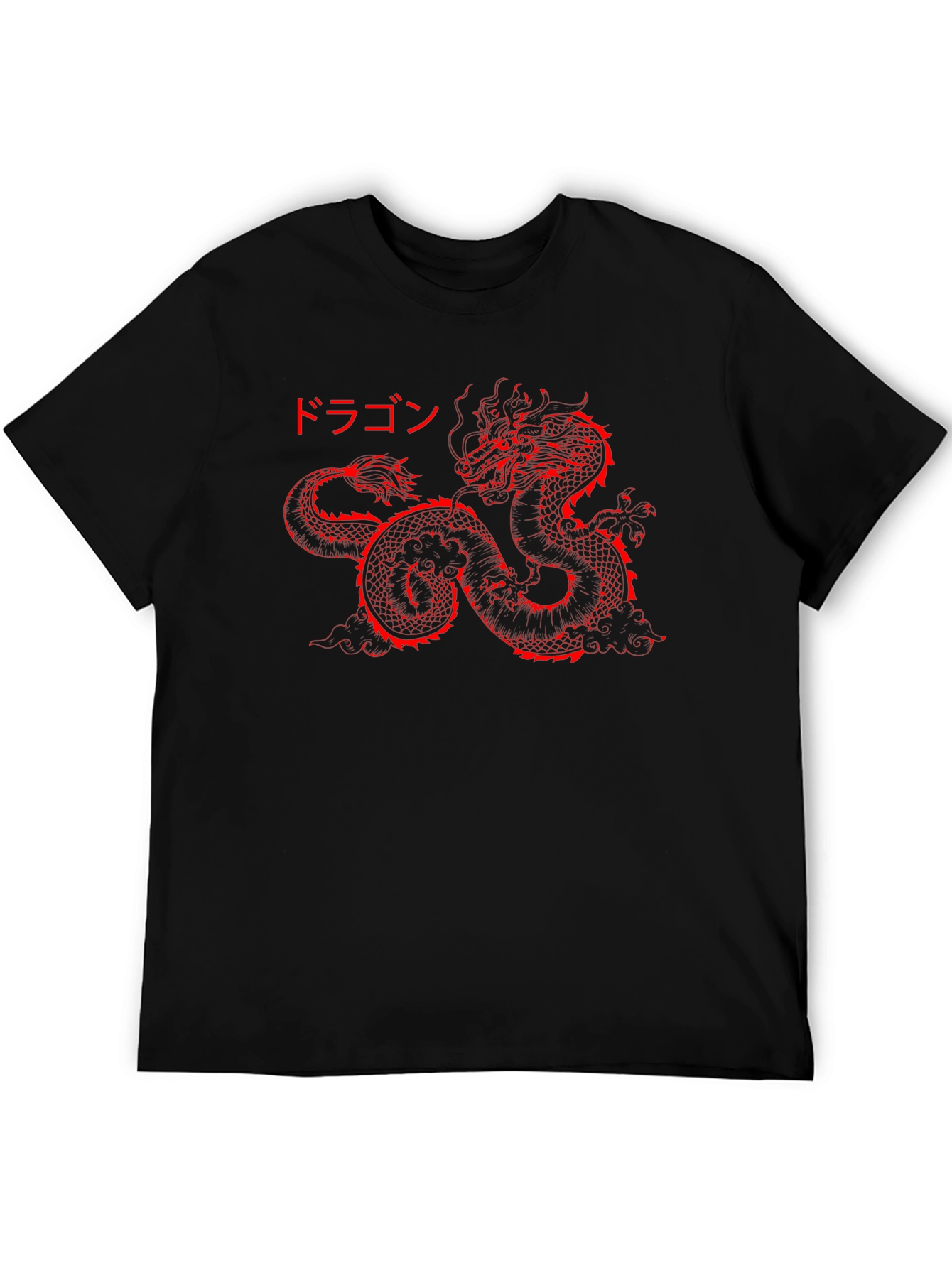 Red Dragon Graphic Black T-Shirt