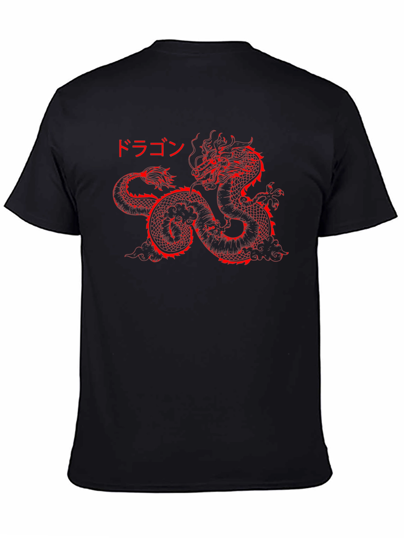 Red Dragon Graphic Black T-Shirt