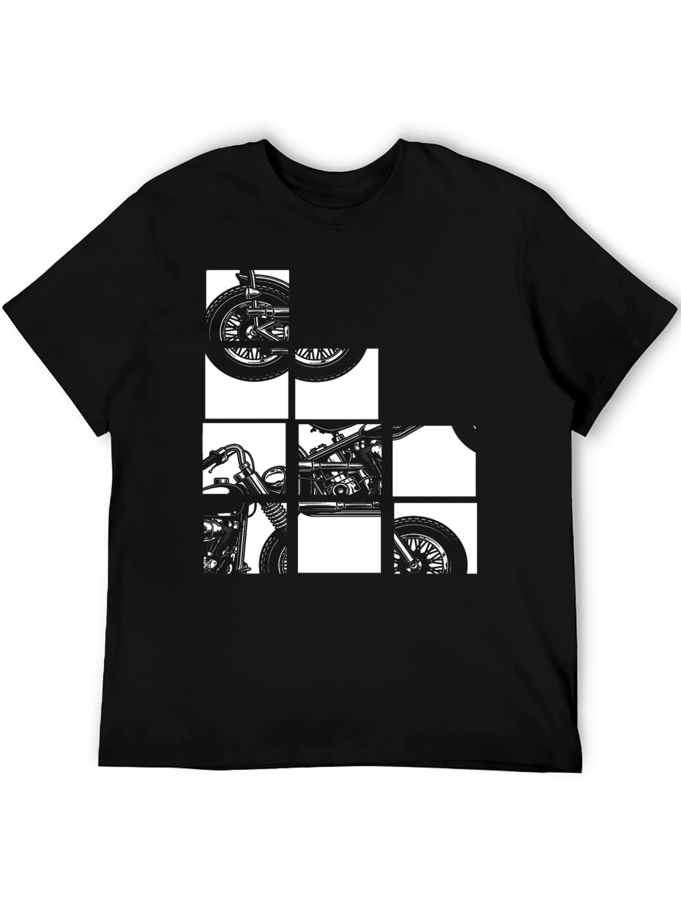 Motorcycle Graphic Tee - Black