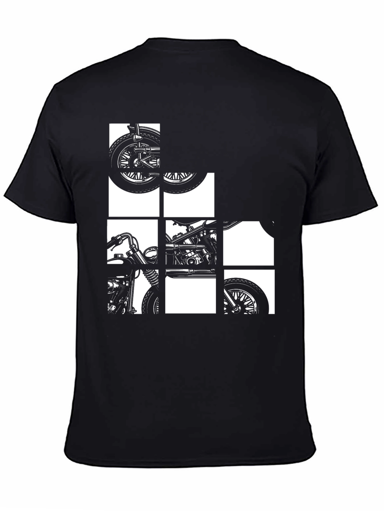 Motorcycle Graphic Tee - Black