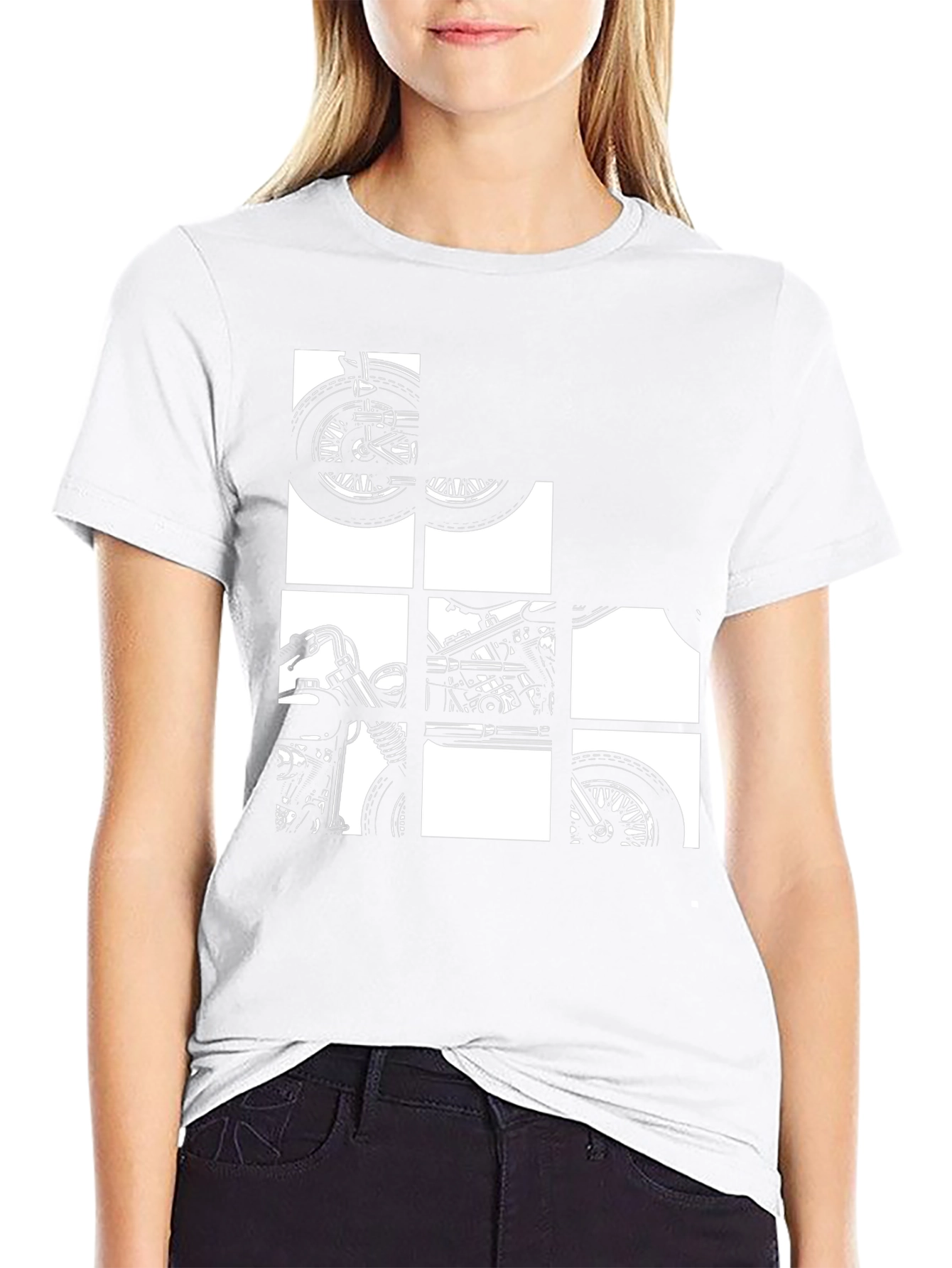 Motorcycle Graphic Tee - Black