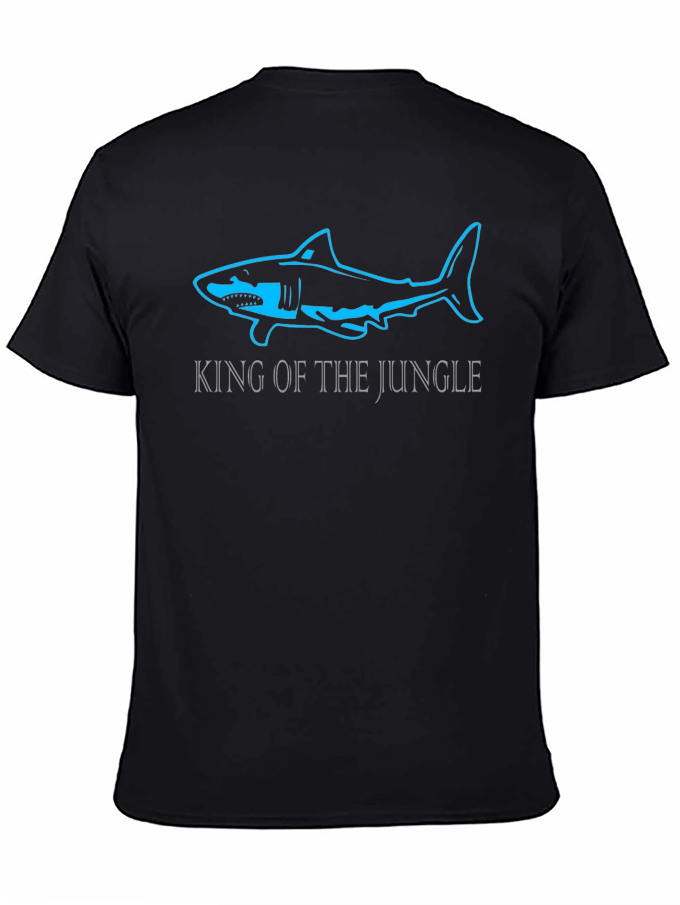 King of the Jungle Shark T-Shirt - Black