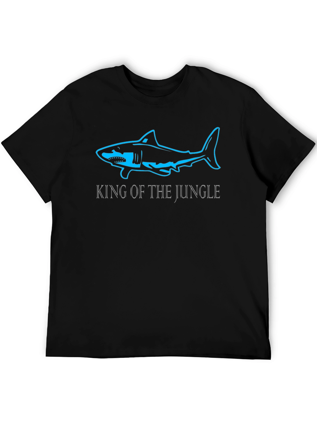 King of the Jungle Shark T-Shirt - Black