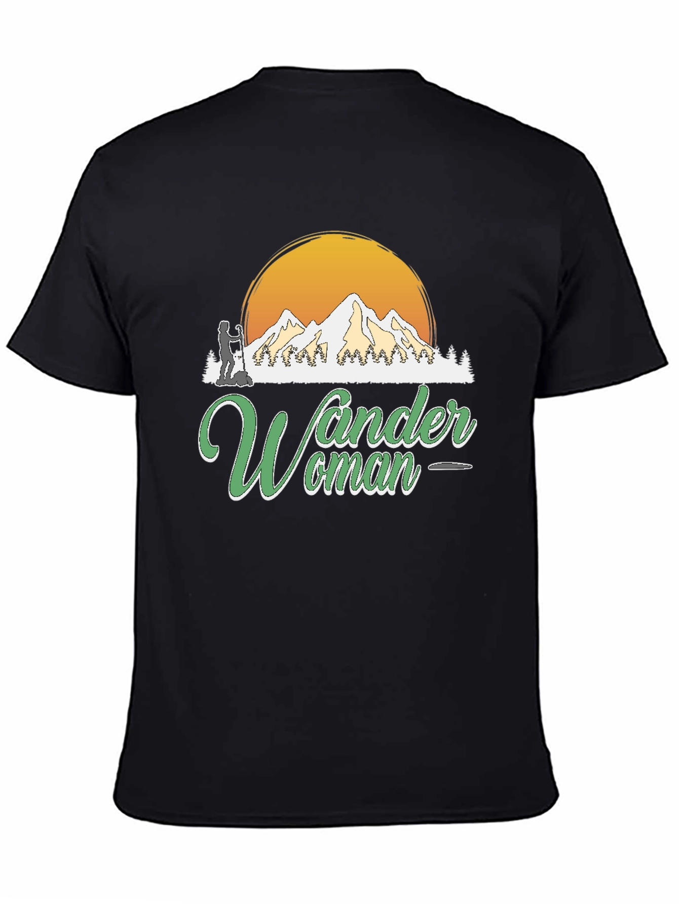 Wander Woman Hiking T-Shirt Black