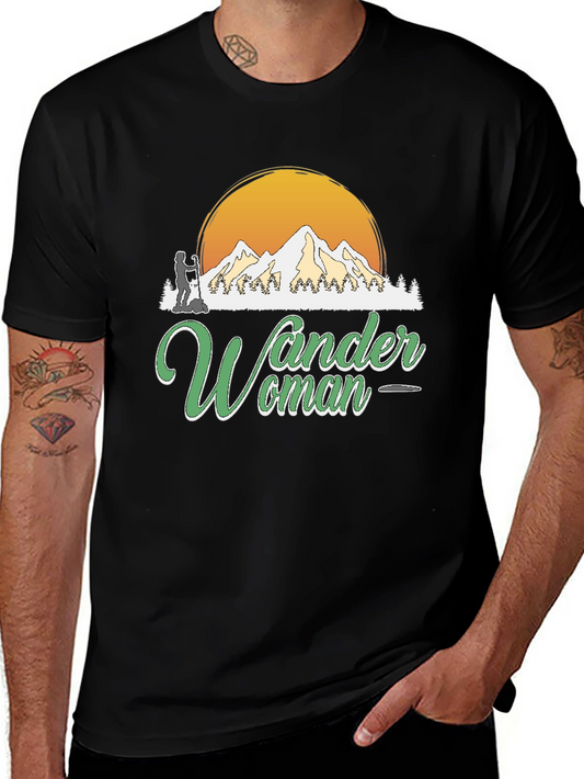 Wander Woman Hiking T-Shirt Black