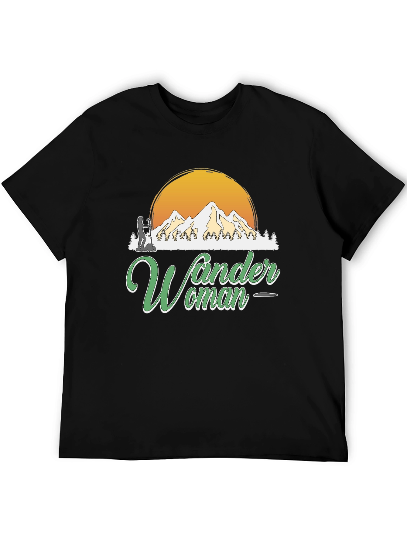 Wander Woman Hiking T-Shirt Black