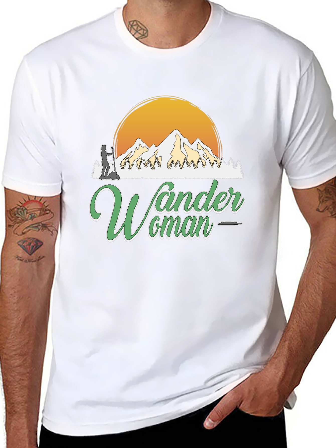 Wander Woman Hiking T-Shirt Black