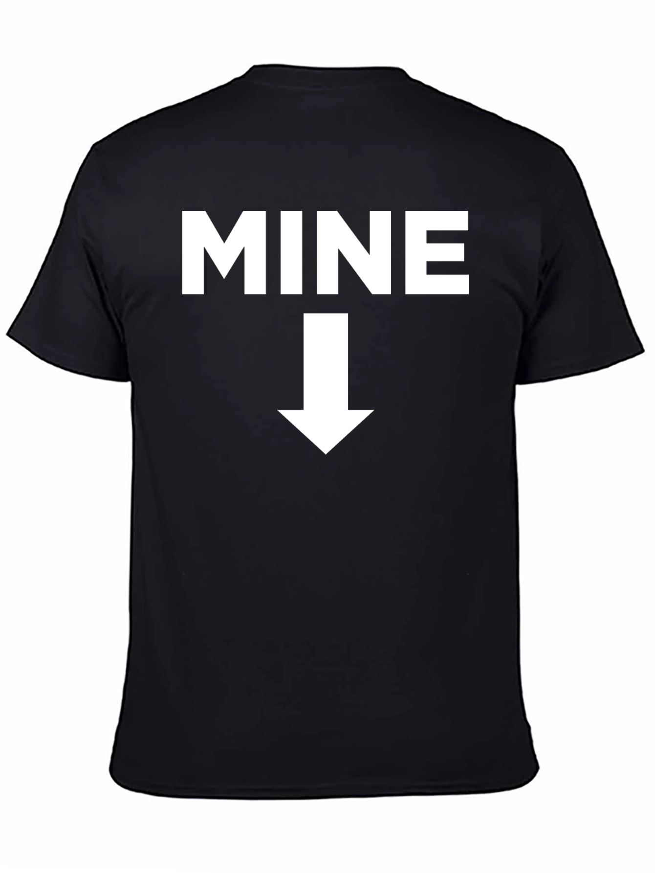MINE Arrow Novelty Graphic T-Shirt - Black