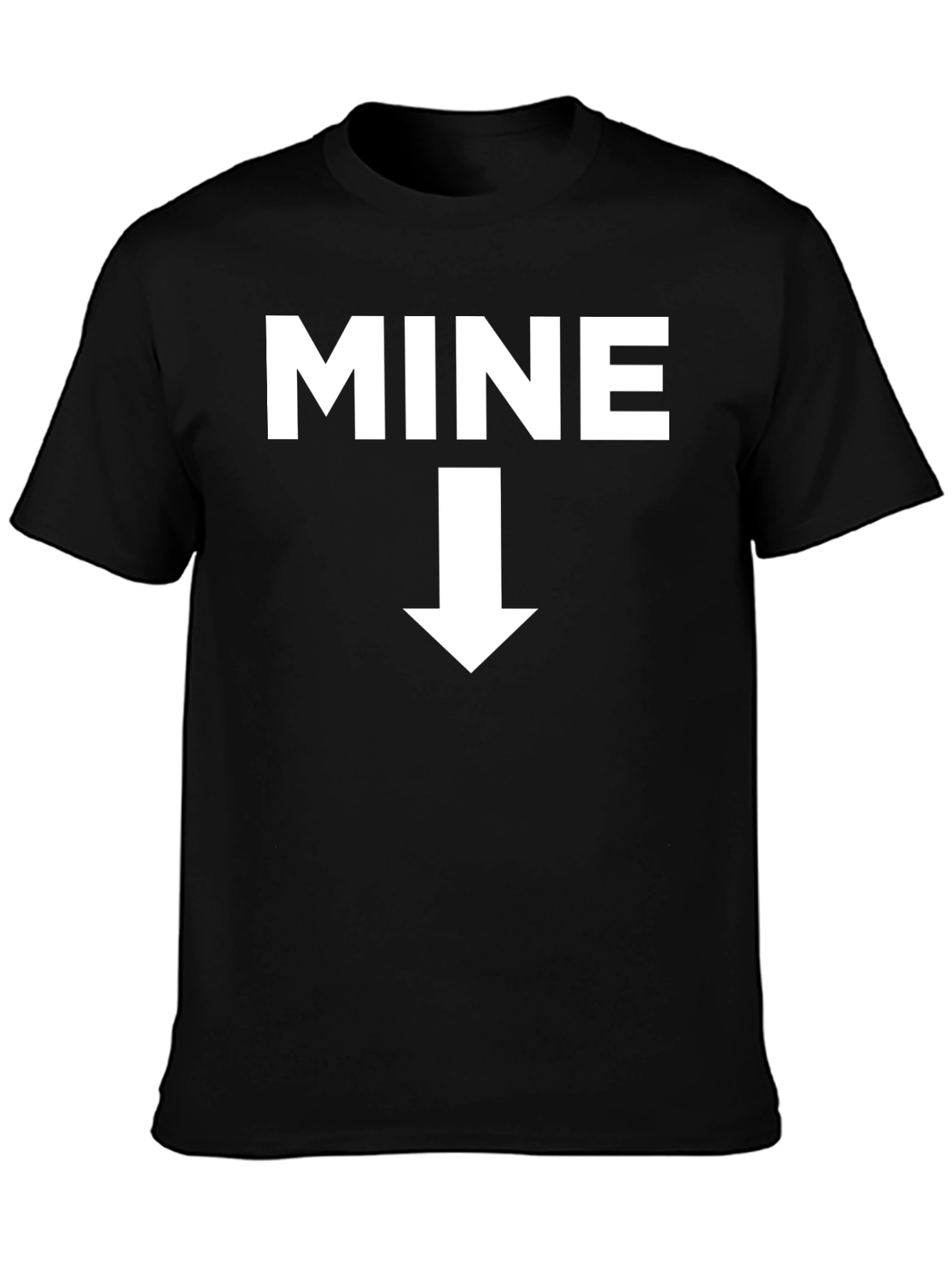 MINE Arrow Novelty Graphic T-Shirt - Black