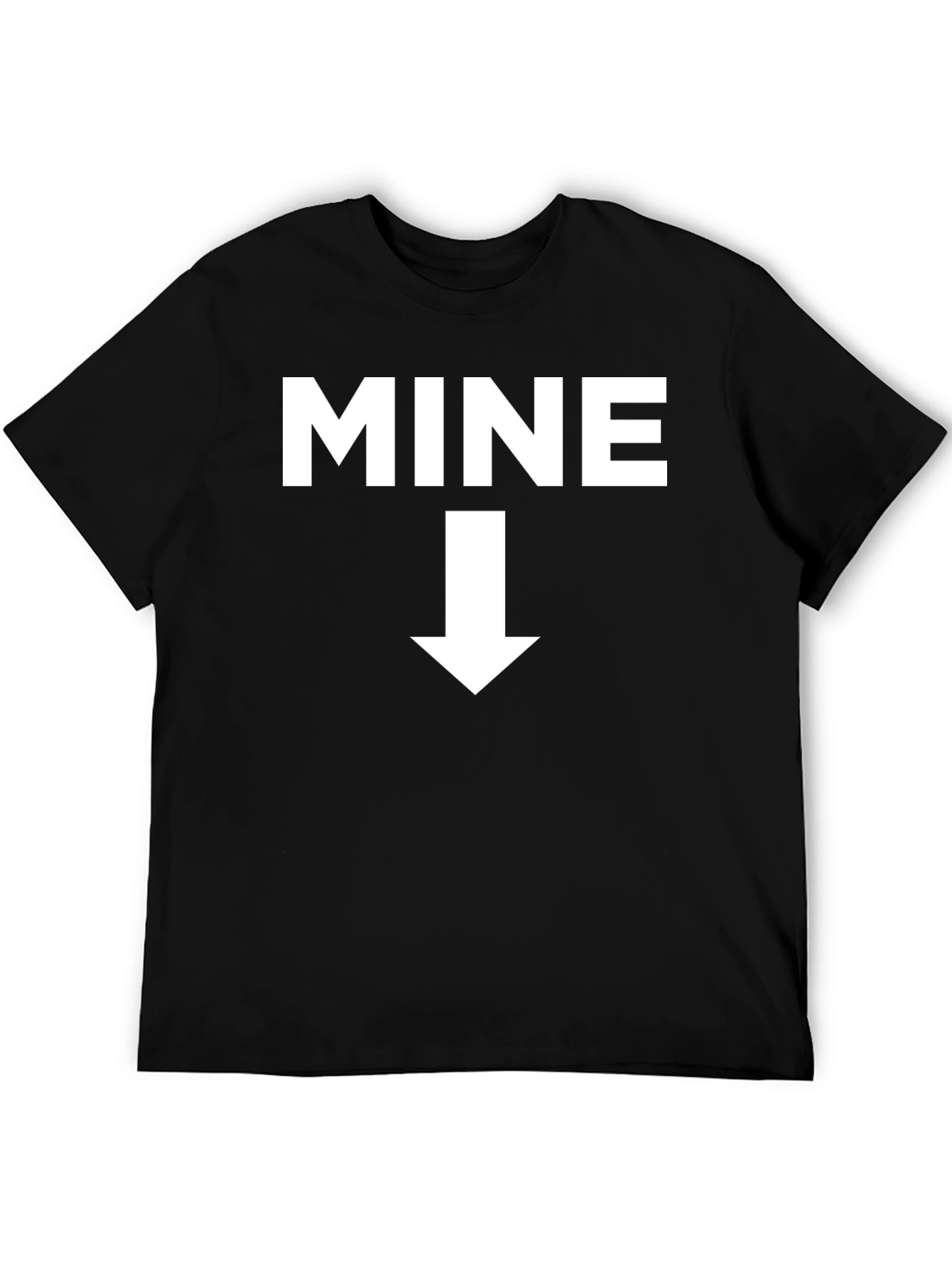 MINE Arrow Novelty Graphic T-Shirt - Black