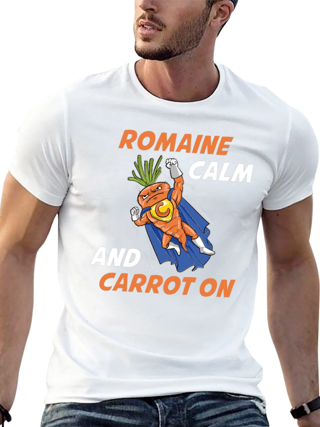 Romaine Calm and Carrot On Graphic T-Shirt