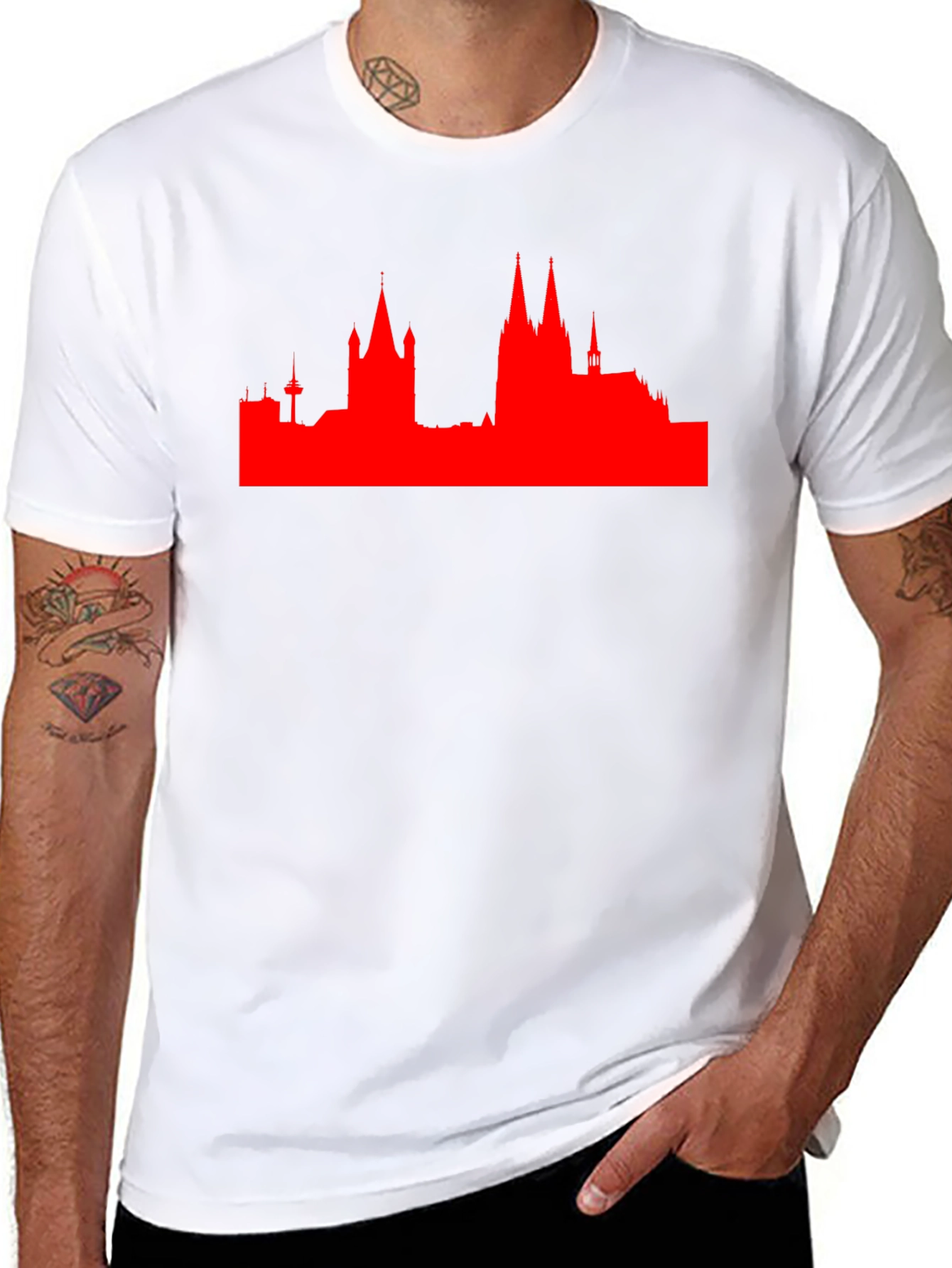 City Skyline Graphic Tee - Modern Style